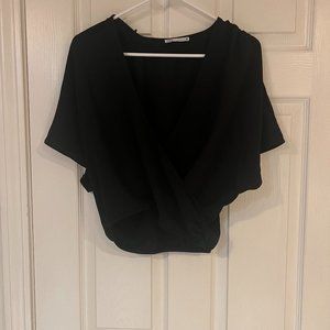 Crop deep V Zara Shirt